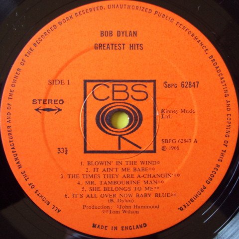 Bob Dylan - Greatest Hits (LP, Comp, RE) - Image 2