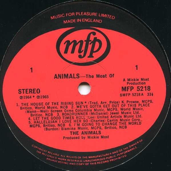 Animals* - The Most Of (LP, Comp) - Image 3