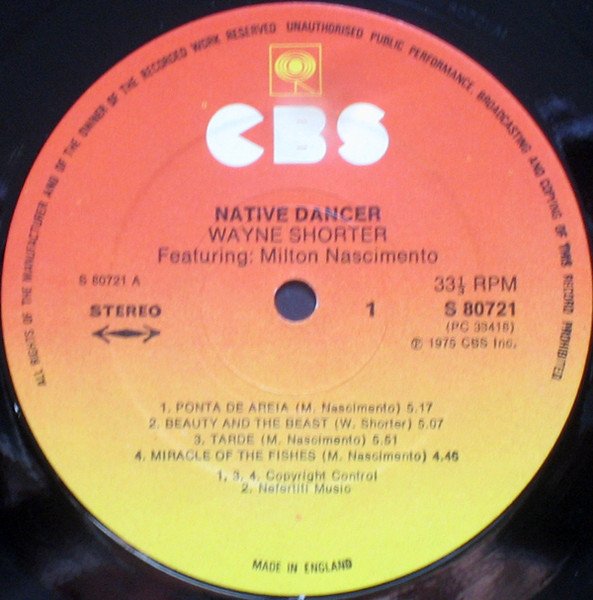 Wayne Shorter - Native Dancer (LP, Album) - Image 3