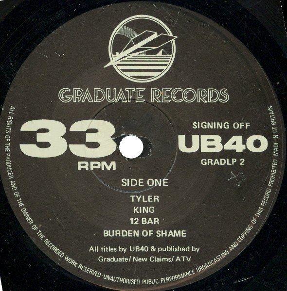 UB40 - Signing Off (LP, Album + 12") - Image 3