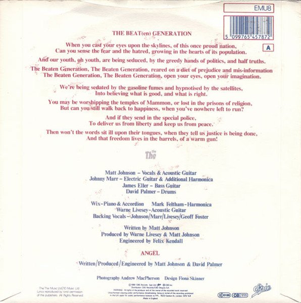 The The - The Beat(en) Generation (7", Single) - Image 2