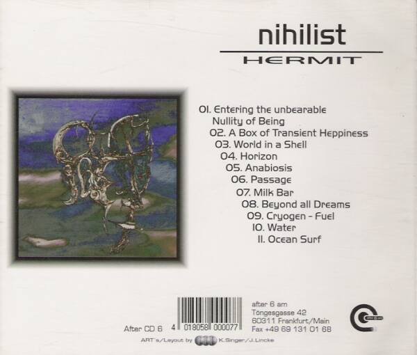 Nihilist - Hermit (CD, Album) - Image 2