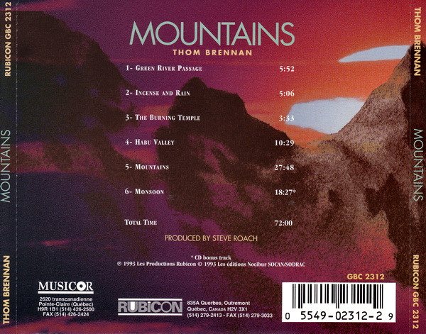Thom Brennan - Mountains (CD, Album) - Image 2