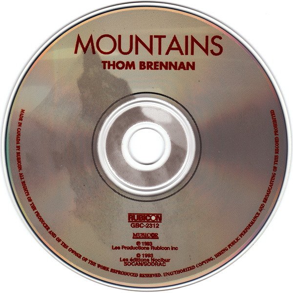 Thom Brennan - Mountains (CD, Album) - Image 3