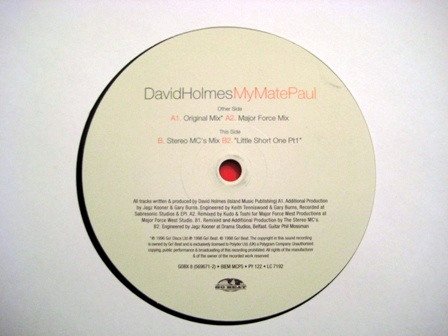 David Holmes - My Mate Paul (12") - Image 3