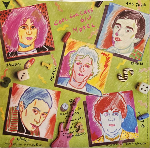 Squeeze (2) - Cool For Cats (7", Single, Pin) - Image 2
