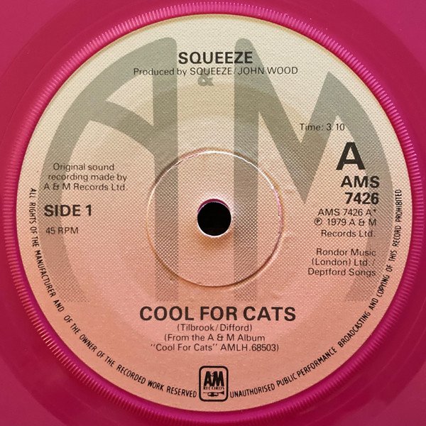 Squeeze (2) - Cool For Cats (7", Single, Pin) - Image 3