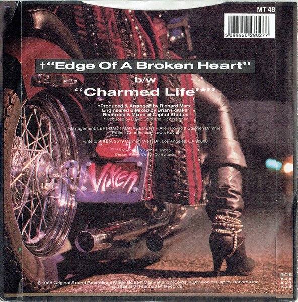 Vixen (2) - Edge Of A Broken Heart (7", Single) - Image 2