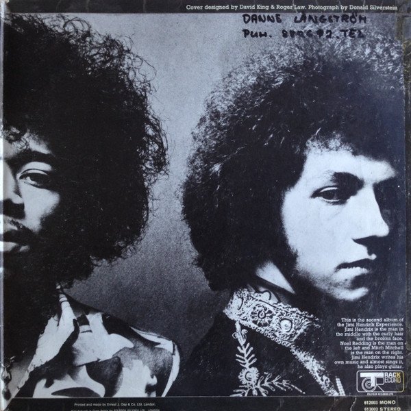 The Jimi Hendrix Experience - Axis: Bold As Love (LP, Album, Gat) - Image 3