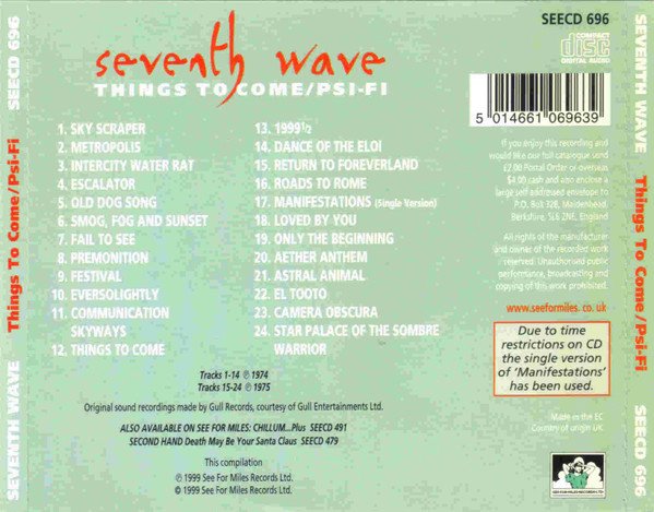 Seventh Wave - Things To Come / Psi-Fi (CD, Comp) - Image 2