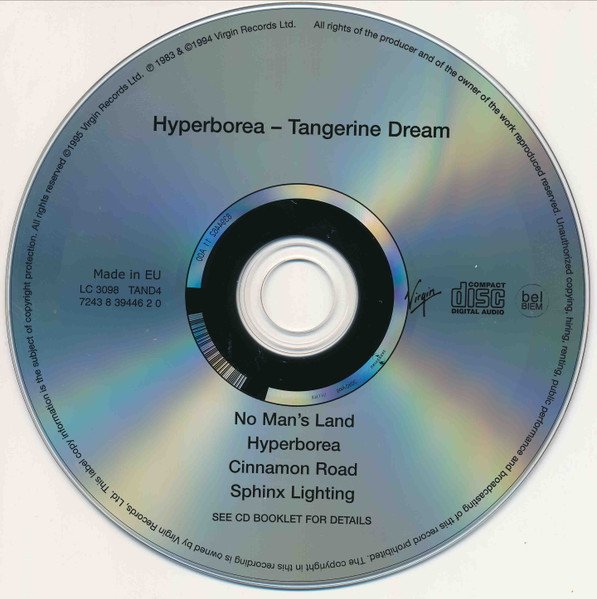 Tangerine Dream - Hyperborea (CD, Album, RE, RM, RP) - Image 3