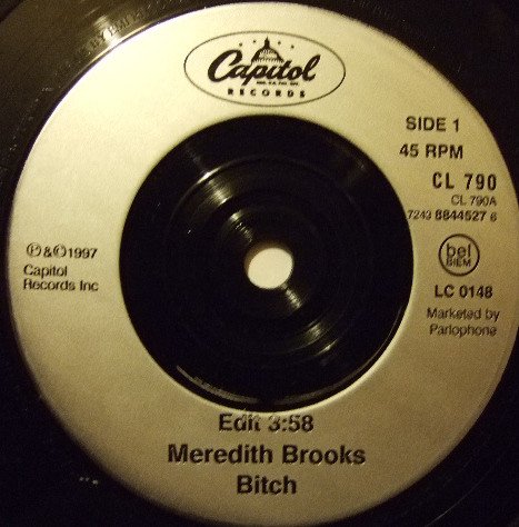 Meredith Brooks - Bitch (7", Single) - Image 3