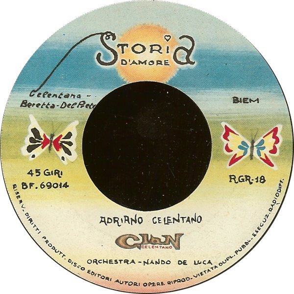 Adriano Celentano - Storia D'Amore (7", Single) - Image 3