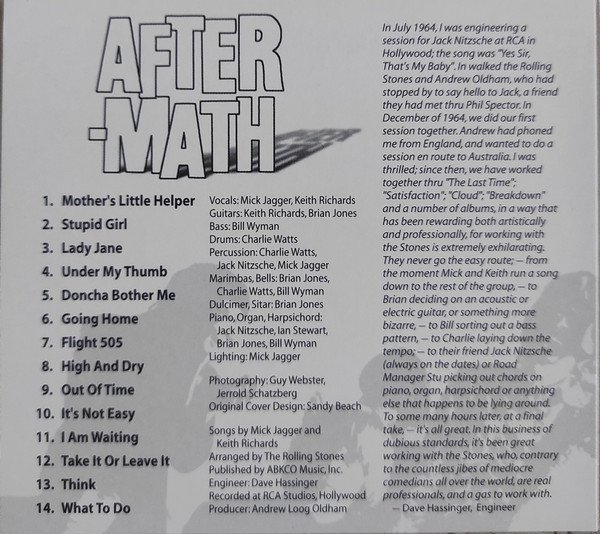 The Rolling Stones - Aftermath (UK) (SACD, Hybrid, Album, RE, RM, Dig) - Image 2