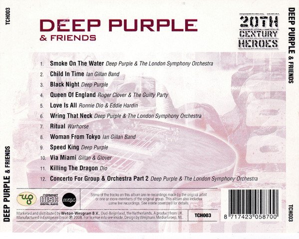 Deep Purple - Deep Purple & Friends (CD, Comp) - Image 2