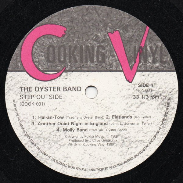 The Oyster Band* - Step Outside (LP, Album, Col) - Image 3
