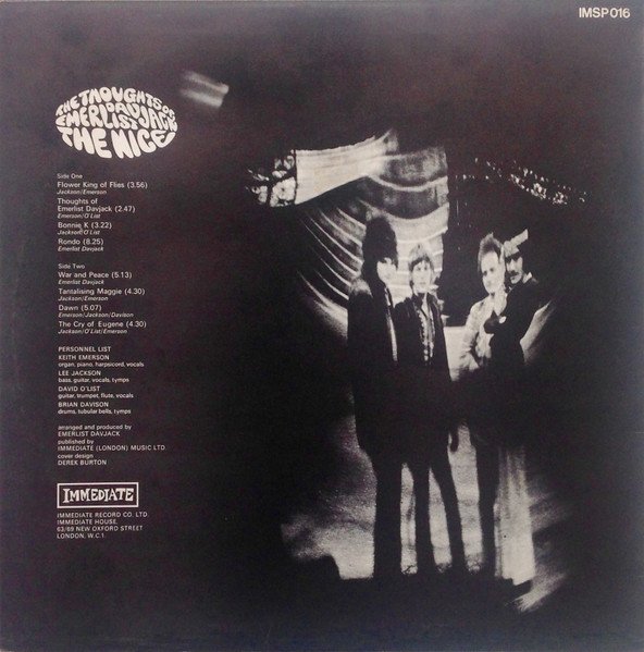The Nice - The Thoughts Of Emerlist Davjack (LP, Album) - Image 2