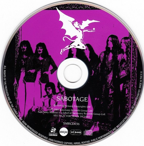 Black Sabbath - Sabotage (CD, Album, RE, RM) - Image 3