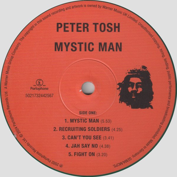 Peter Tosh - Mystic Man (LP, Album, RE, RM, S/Edition, Rec) - Image 3