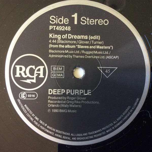 Deep Purple - King Of Dreams (12", Maxi) - Image 3