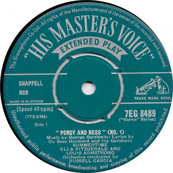 Ella Fitzgerald & Louis Armstrong - Porgy & Bess No. 1 (7", EP, Mono) - Image 3