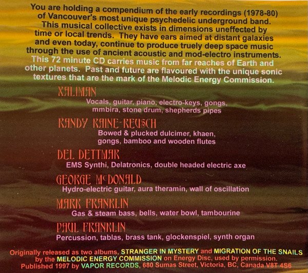 Melodic Energy Commission - Moon Phase Compendium (CD, Comp) - Image 2