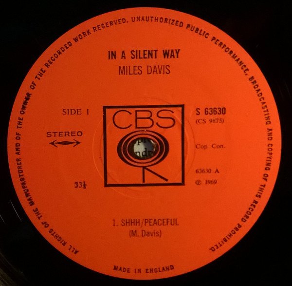 Miles Davis - In A Silent Way (LP, Album) - Image 3