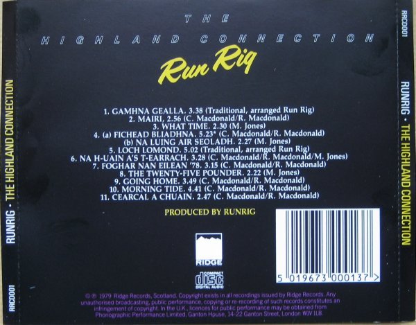 Run Rig* - The Highland Connection (CD, Album) - Image 2