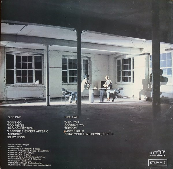 Yazoo - Upstairs At Eric's (LP, Album, Ged) - Image 2