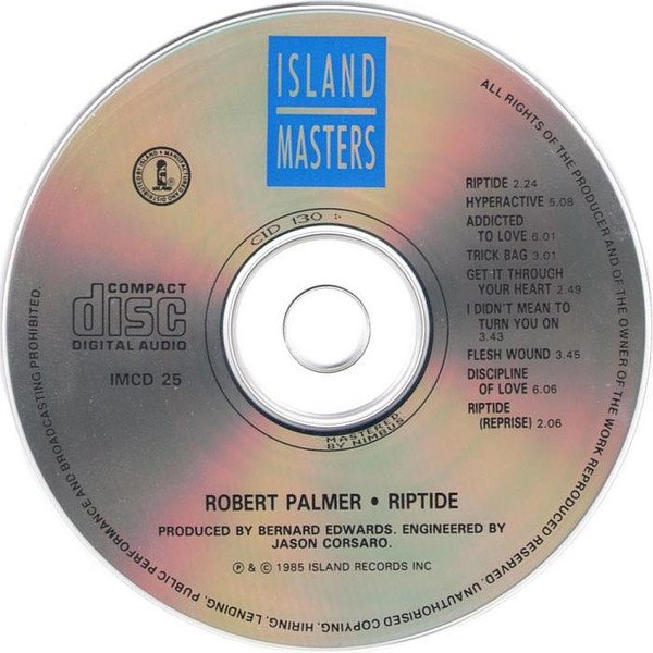 Robert Palmer - Riptide (CD, Album, RE) - Image 3