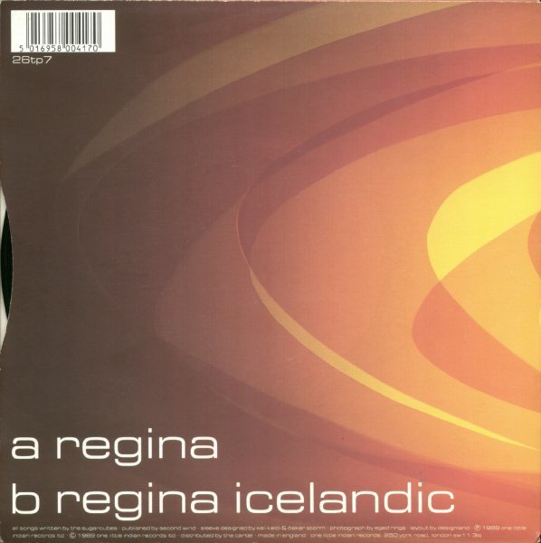 The Sugarcubes - Regina (7", Single) - Image 2