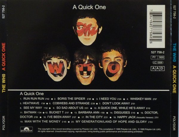 The Who - A Quick One (CD, Album, Mono, RE, RM, PMD) - Image 2