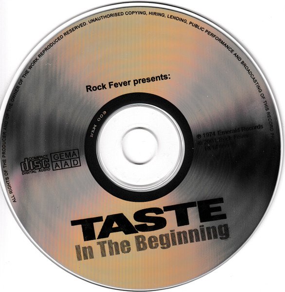 Taste (2) - In Concert / In The Beginning (Taste First) (CD, Comp) - Image 3