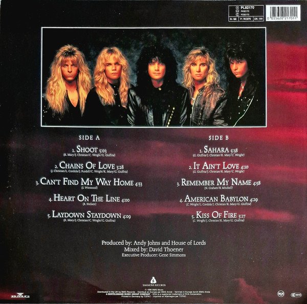 House Of Lords (2) - Sahara (LP, Album) - Image 2