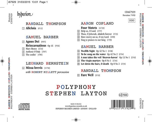 Polyphony, Stephen Layton - American Polyphony (CD, Album) - Image 2