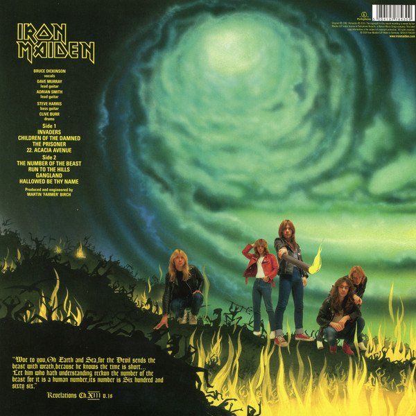 Iron Maiden - The Number Of The Beast (LP, Album, RE, RM, 180) - Image 2