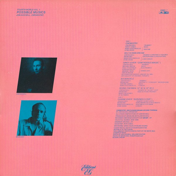 Jon Hassell / Brian Eno - Fourth World Vol. 1 - Possible Musics (LP, Album) - Image 2