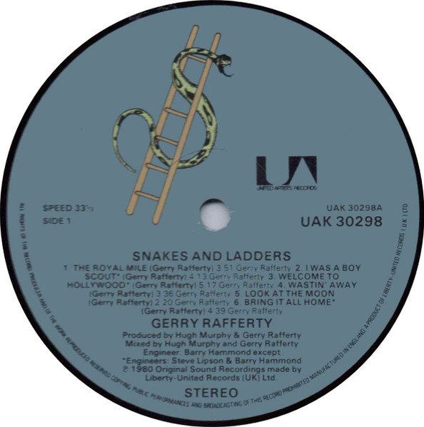 Gerry Rafferty - Snakes And Ladders (LP, Album) - Image 3