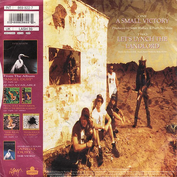 Faith No More - A Small Victory (7", Single, Ltd, Num, S/Edition, Yel) - Image 3