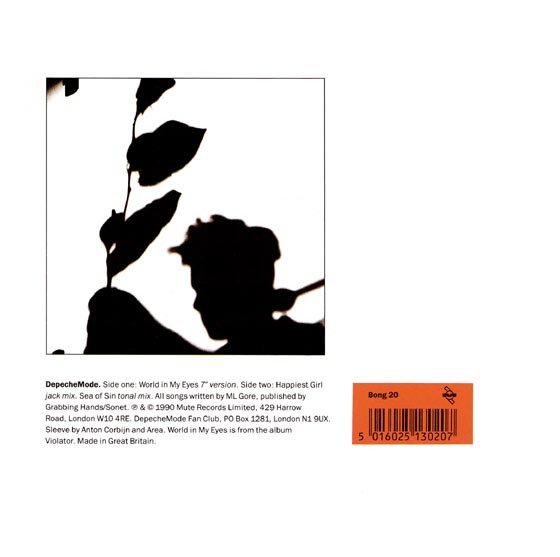 DepecheMode* - World In My Eyes / Happiest Girl / Sea Of Sin (7", Single, Dam) - Image 2