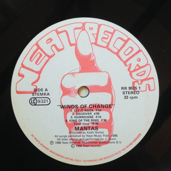 Mantas (5) - Winds Of Change (LP, Album) - Image 3