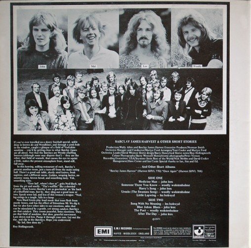 Barclay James Harvest - Barclay James Harvest And Other Short Stories (LP, Album, Tex) - Image 2