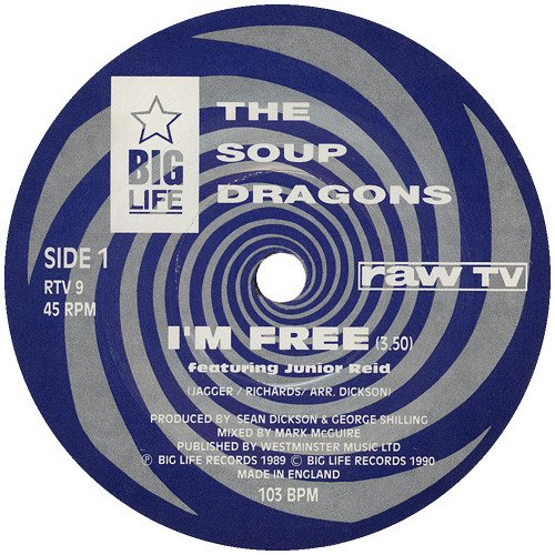 The Soup Dragons - I'm Free (7", Single) - Image 3