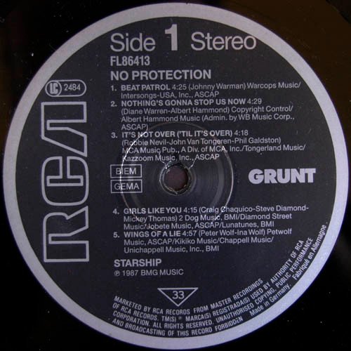 Starship (2) - No Protection (LP, Album) - Image 3