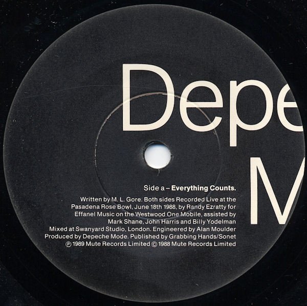 Depeche Mode - Everything Counts, Nothing (7", Single) - Image 3