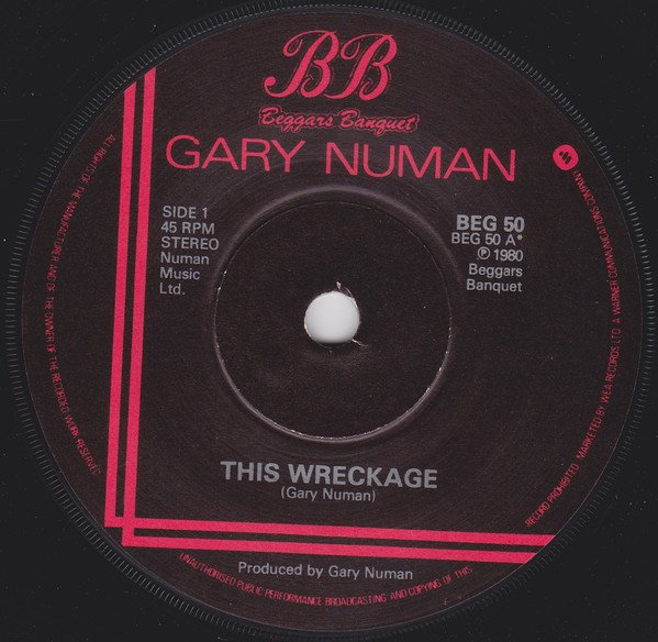Gary Numan - This Wreckage (7", Single) - Image 3
