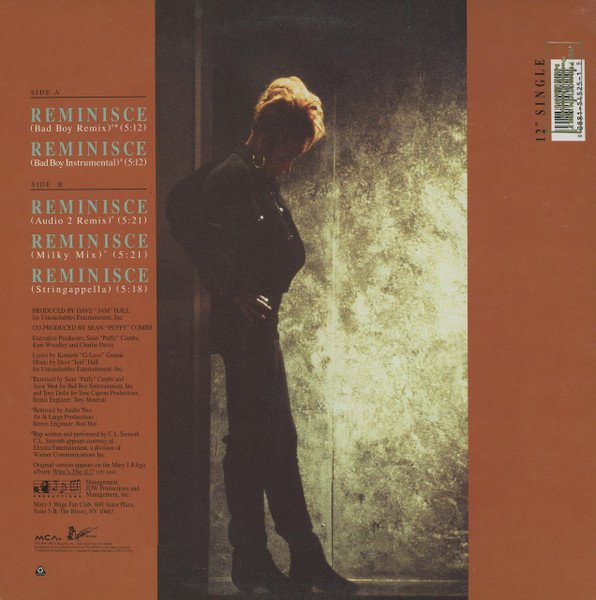Mary J Blige* - Reminisce (12", Single) - Image 2