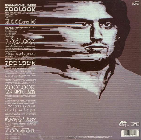 Jean-Michel Jarre - Zoolook (LP, Album) - Image 2