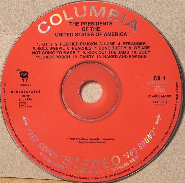 The Presidents Of The United States Of America - The Presidents Of The United States Of America (CD, Album, Ltd, RE + CD, EP, Ltd) - Image 3