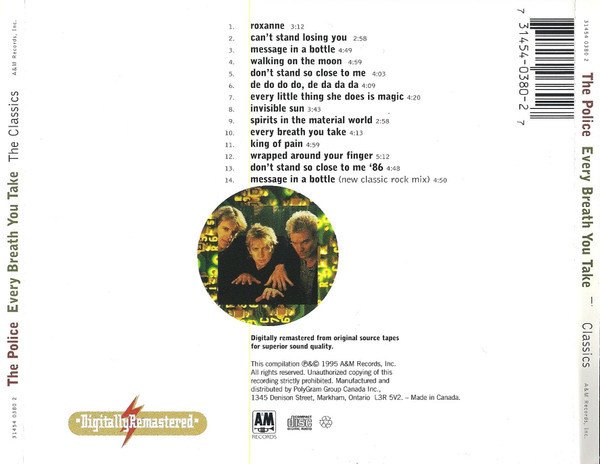 The Police - Every Breath You Take (The Classics) (CD, Comp, RE, RM, PMD) - Image 2